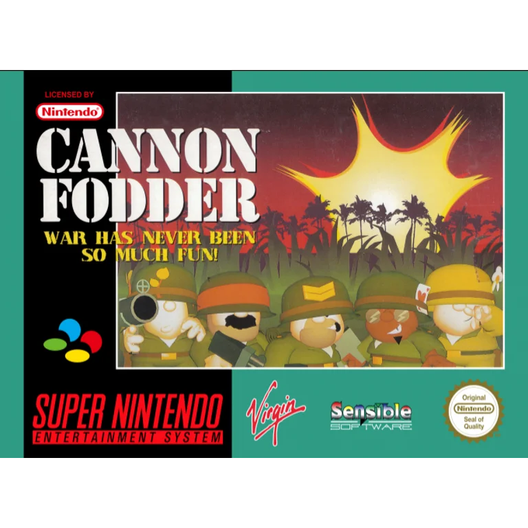 Jaquette de Cannon Fodder sur Snes
