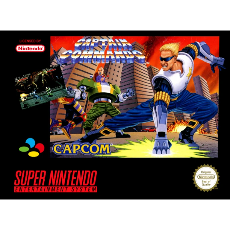 Jaquette de Captain Commando sur Snes