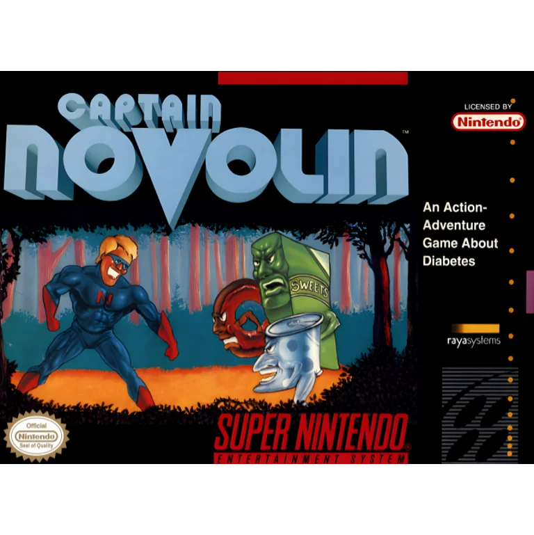 Jaquette de Captain Novolin sur Snes