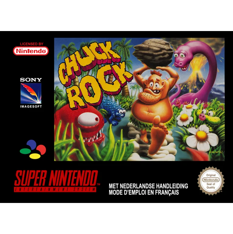Jaquette de Chuck Rock sur Snes