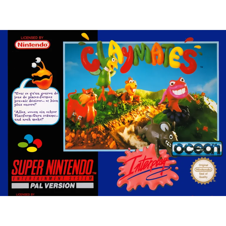 Jaquette de Claymates sur Snes
