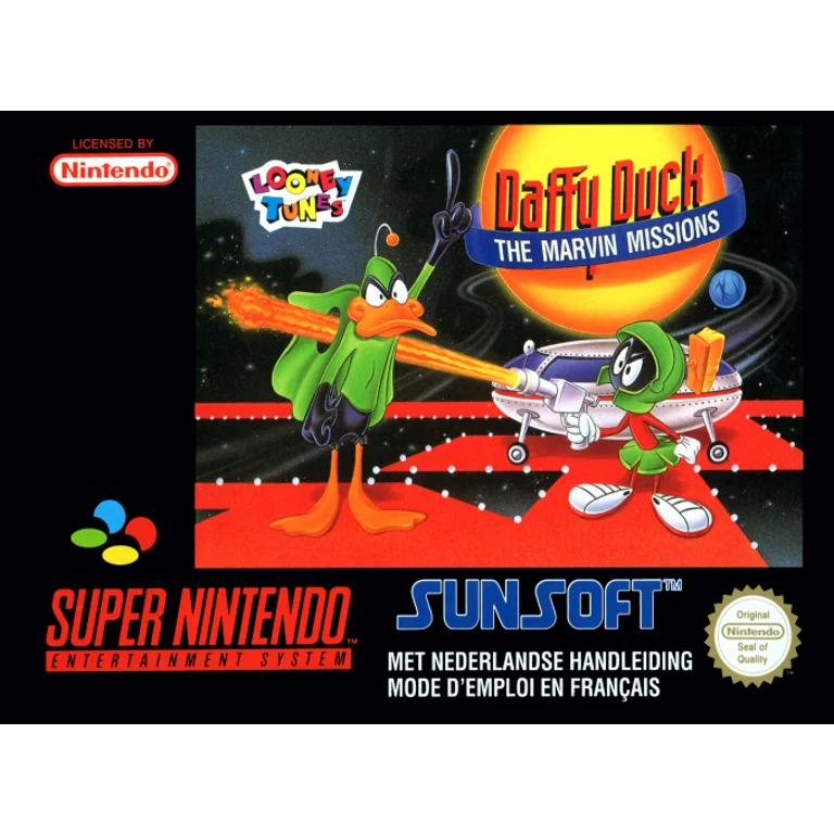 Jaquette de Daffy Duck The Marvin Missions sur Snes