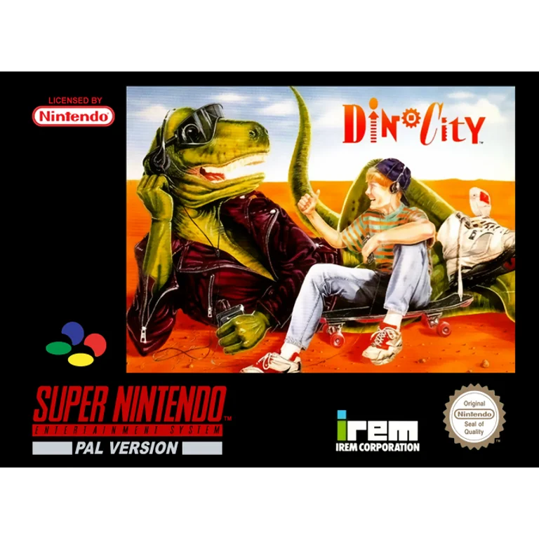 Jaquette de Dinocity sur Snes