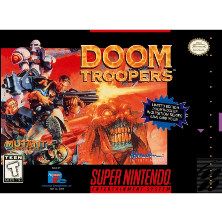 Jaquette de Doom Troopers Mutant Chronicles sur Snes