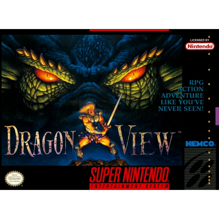 Jaquette de Dragon View 1 sur Snes