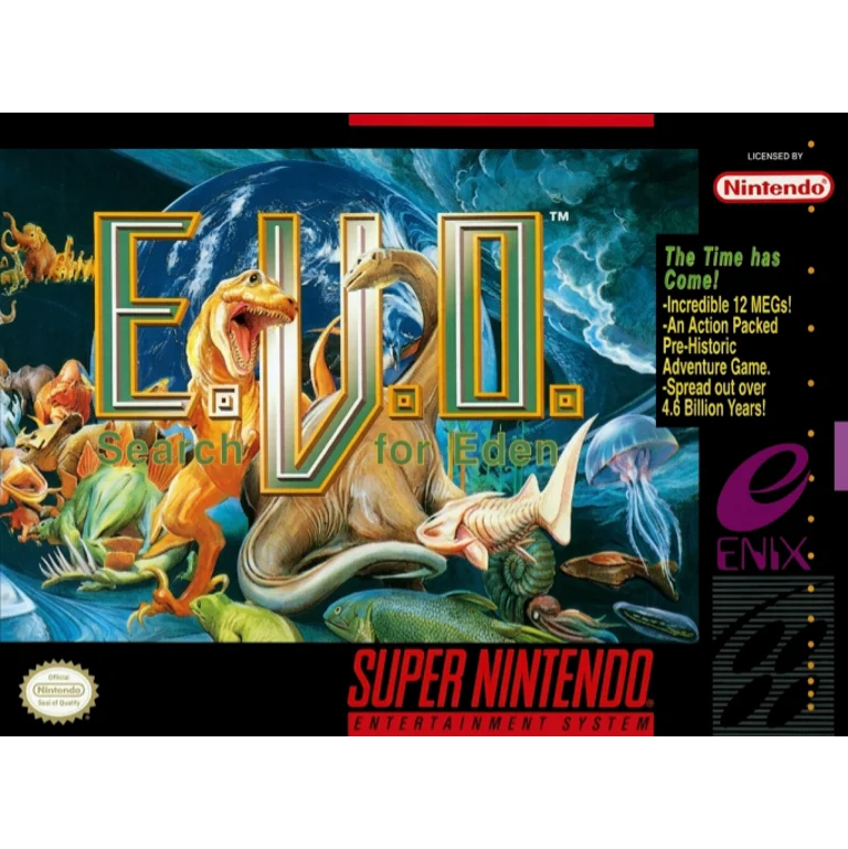 Jaquette de E.V.O. Search for Eden 2 sur Snes