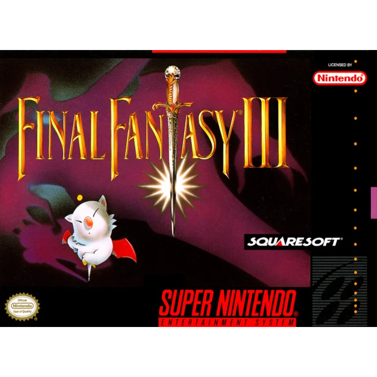 Jaquette de Final Fantasy III 1 sur Snes