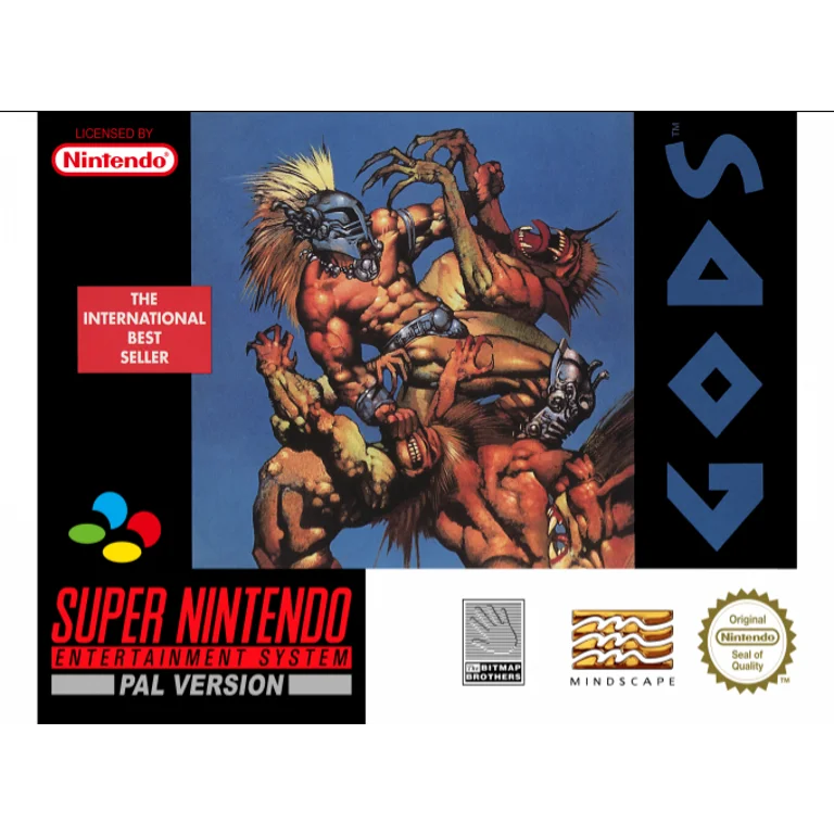 Jaquette de Gods 1 sur Snes