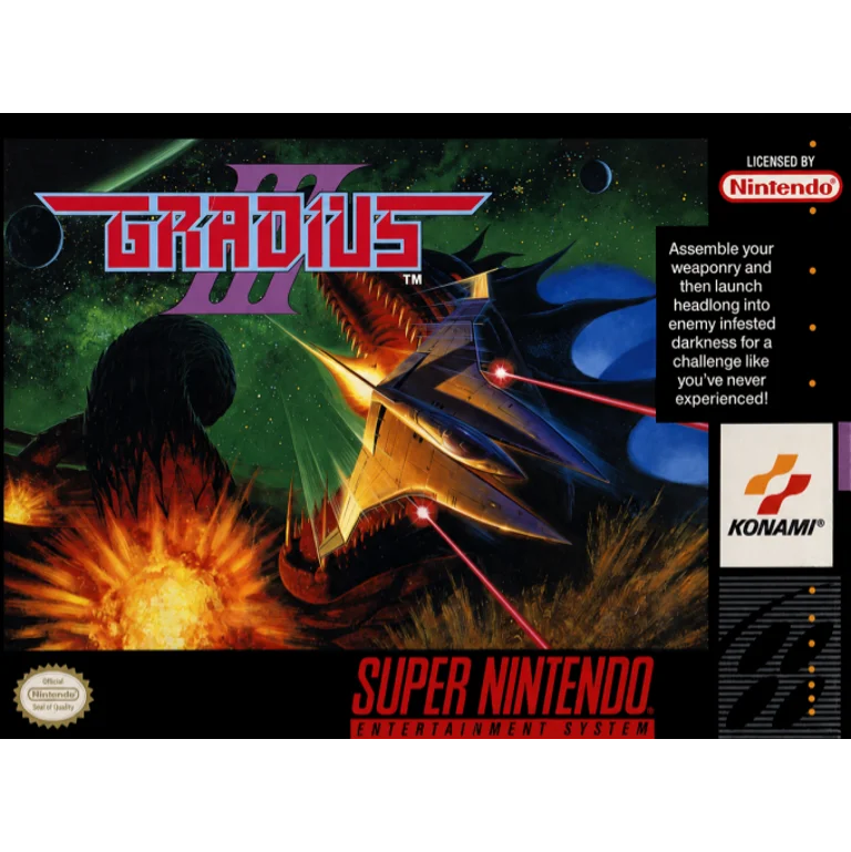 Jaquette de Gradius III 1 sur Snes