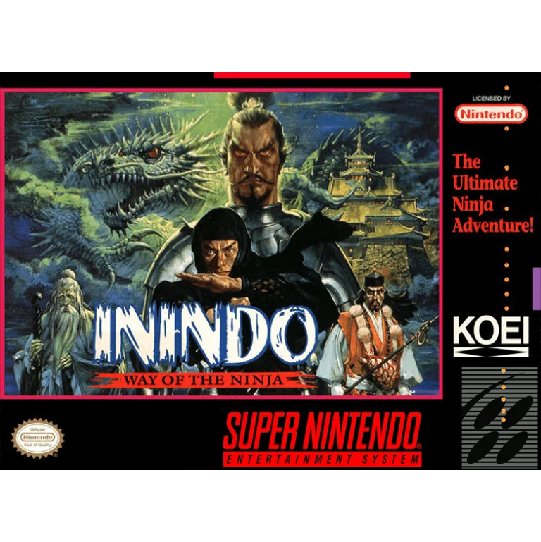 Jaquette de Inindo Way of the Ninja 1 sur Snes
