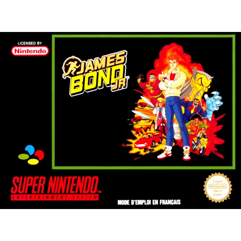 Jaquette de James Bond Jr sur Snes