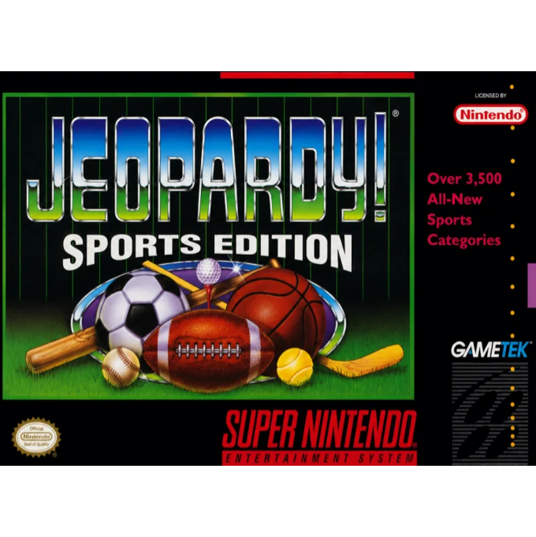 Jaquette de Jeopardy Sports Edition sur Snes