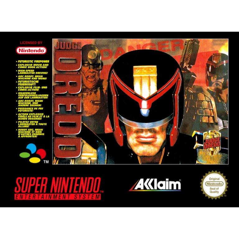 Jaquette de Judge Dredd sur Snes