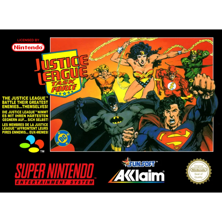 Jaquette de Justice League Task Force sur Snes