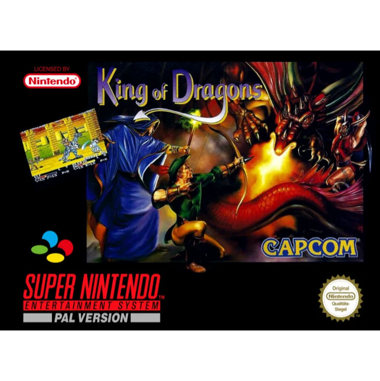 Jaquette de King of Dragons sur Snes