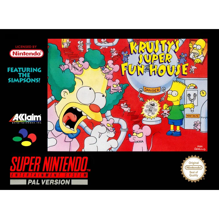 Jaquette de Krustys Super Fun House sur Snes