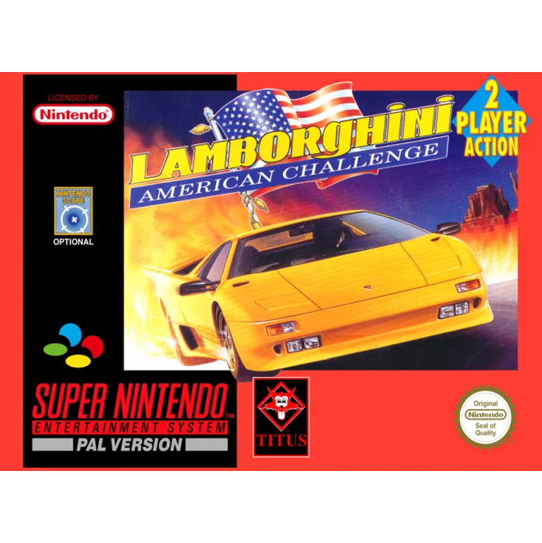 Jaquette de Lamborghini American Challenge 1 sur Snes