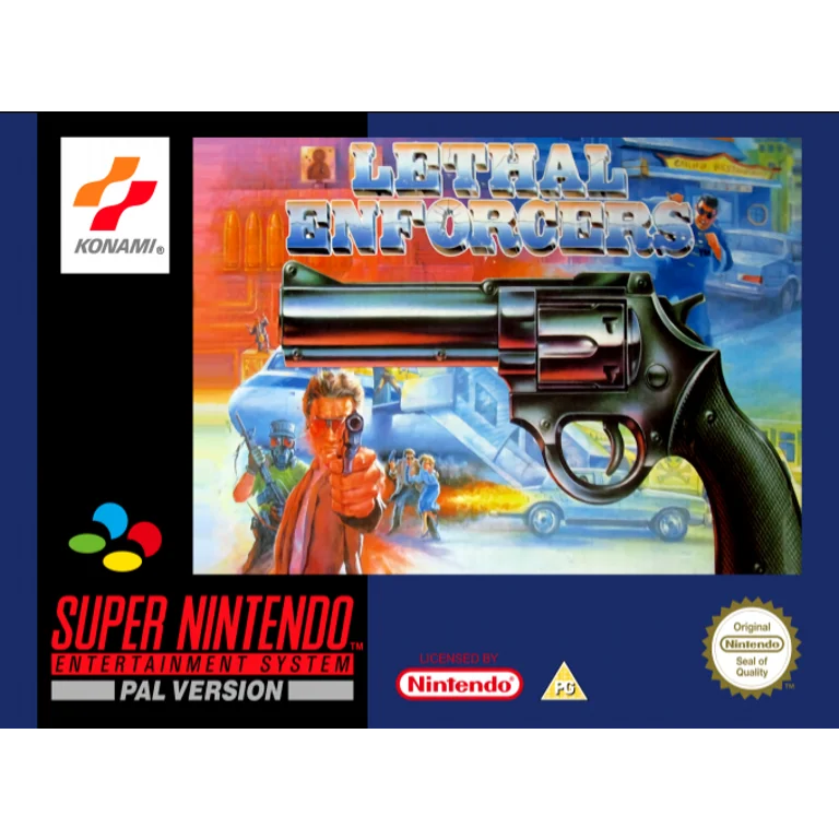 Jaquette de Lethal Enforcers sur Snes