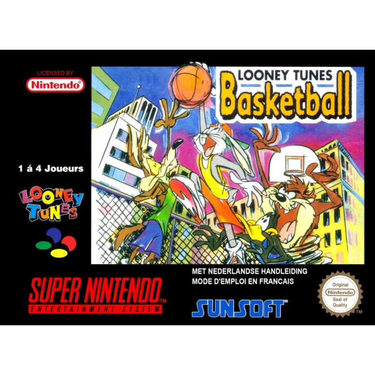 Jaquette de Looney Tunes Basketball sur Snes