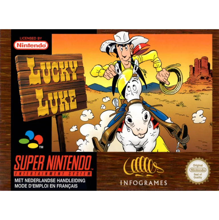 Jaquette de Lucky Luke 1 sur Snes
