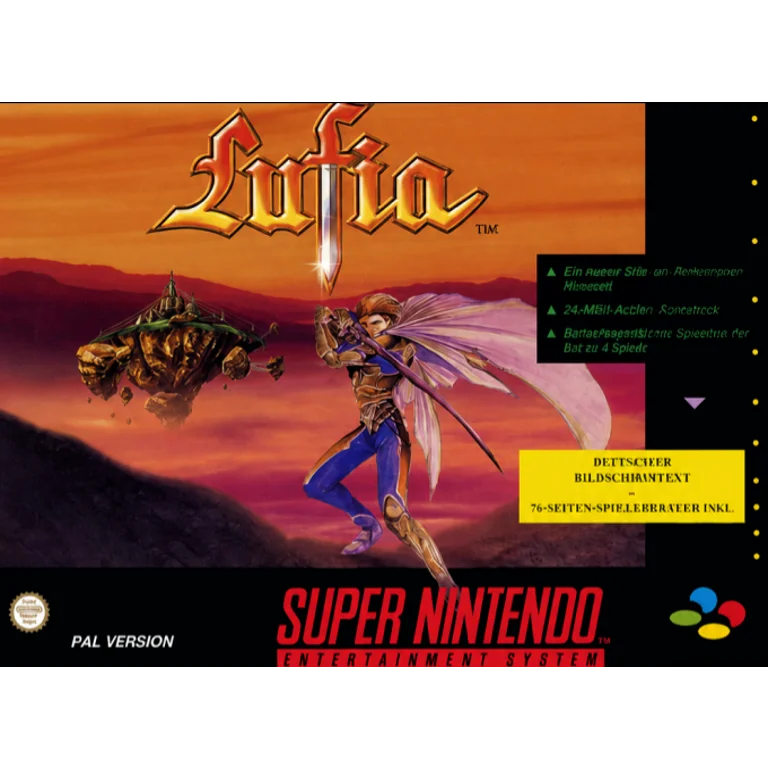Jaquette de Lufia sur Snes
