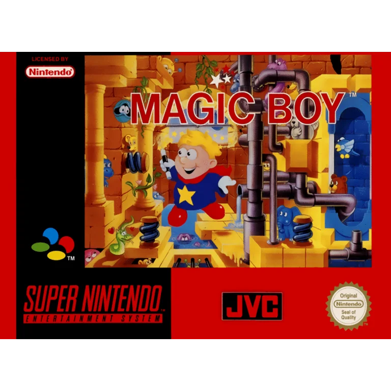 Jaquette de Magic Boy sur Snes