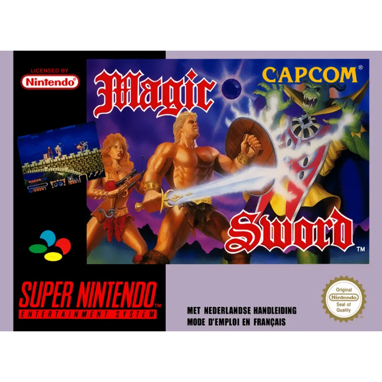 Jaquette de Magic Sword sur Snes