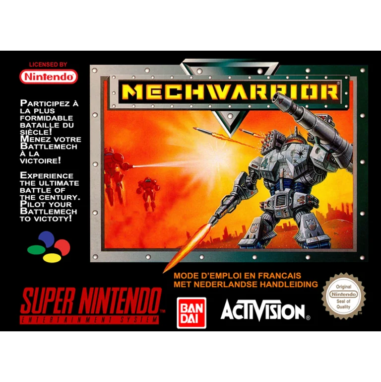 Jaquette de MechWarrior sur Snes