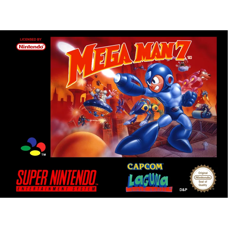 Jaquette de Mega Man 7 sur Snes