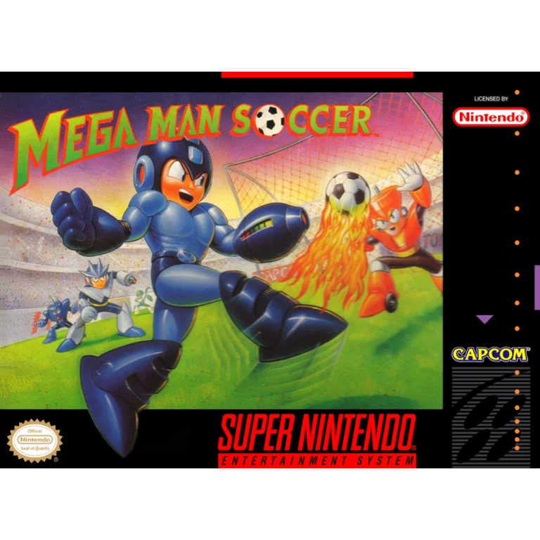 Jaquette de Mega Man Soccer 1 sur Snes