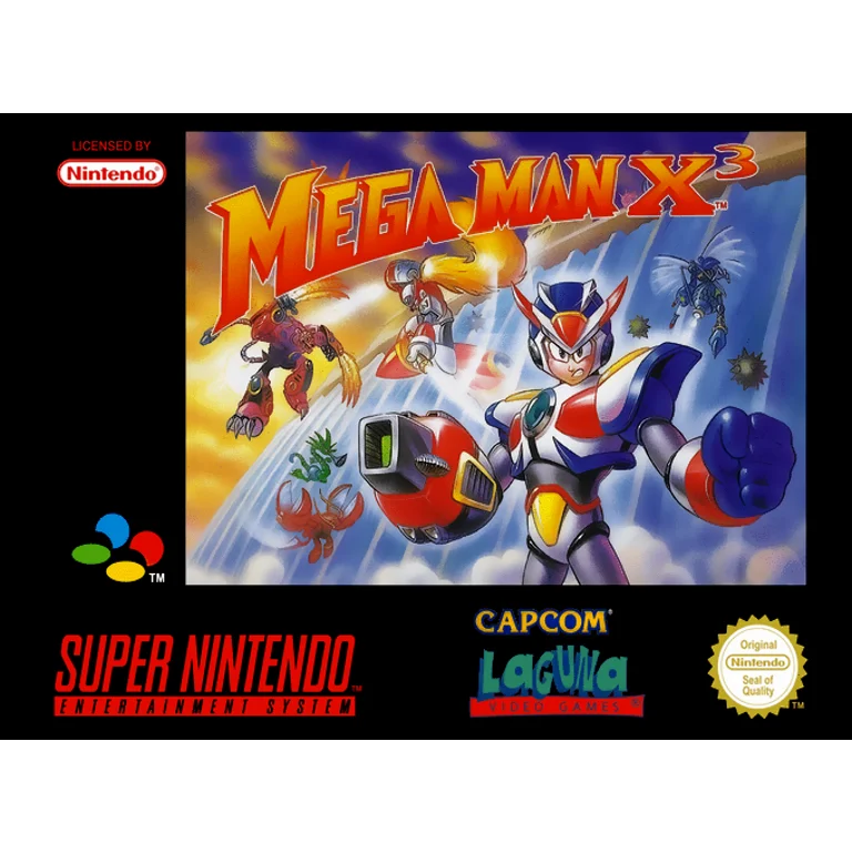 Jaquette de Mega Man X3 sur Snes