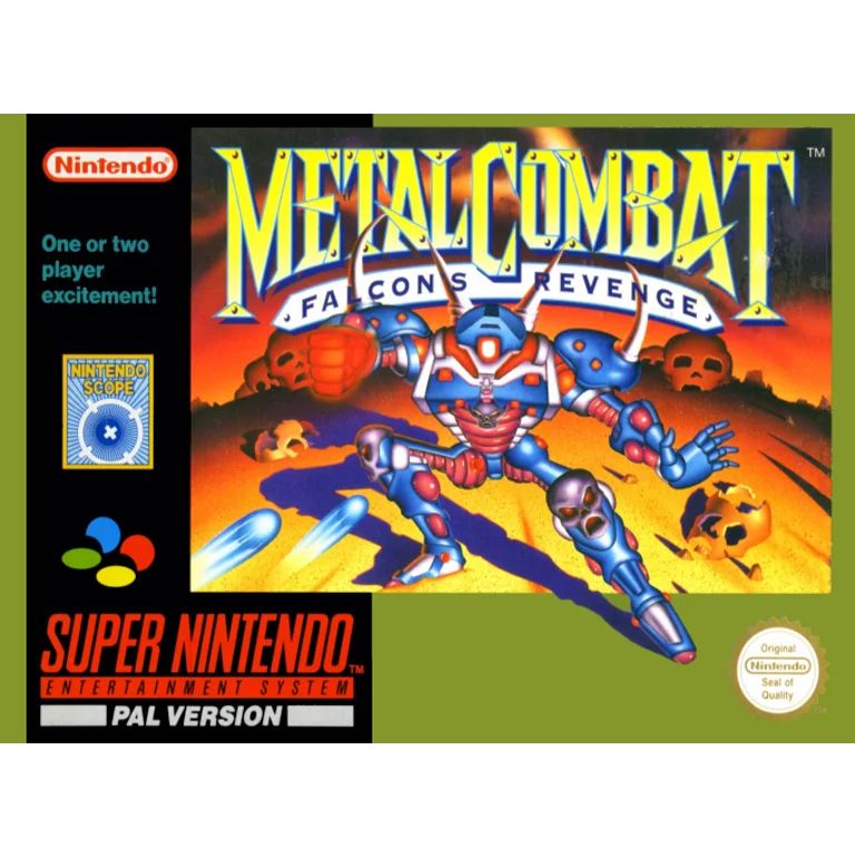 Jaquette de Metal Combat Falcons Revenge sur Snes
