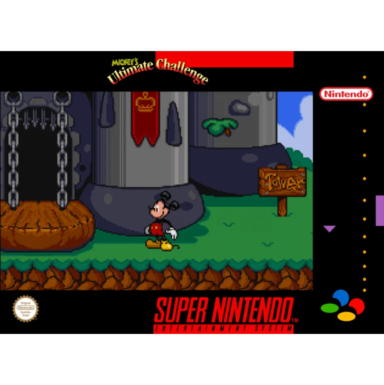 Jaquette de Mickeys Ultimate Challenge sur Snes