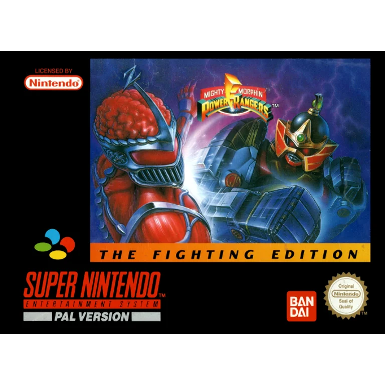 Jaquette de Mighty Morphin Power Rangers The Fighting Edition sur Snes