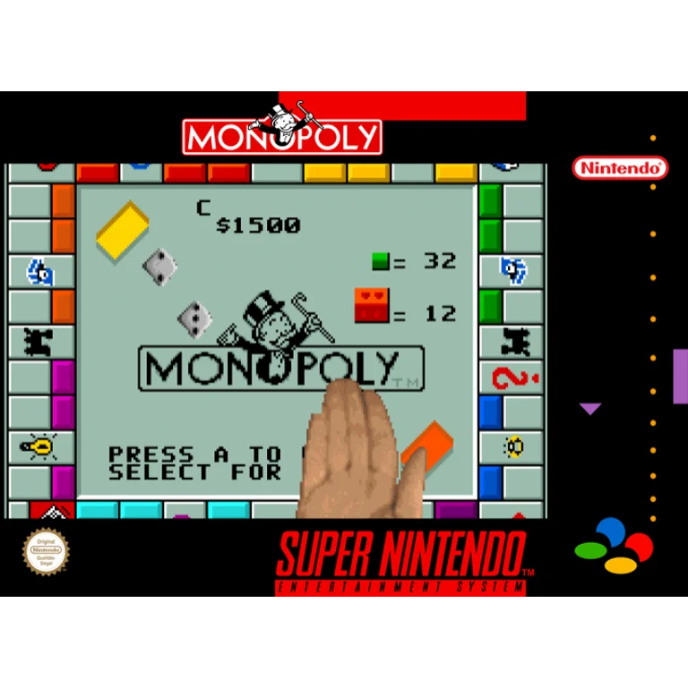 Jaquette de Monopoly sur Snes