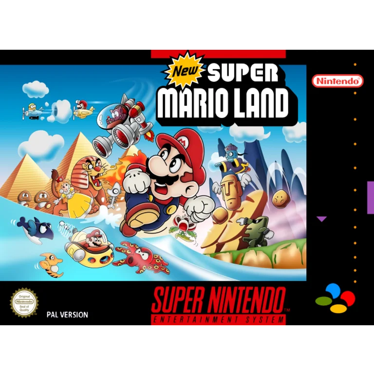 Jaquette de New Super Mario Land sur Snes