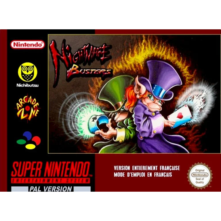 Jaquette de Nightmare Busters sur Snes