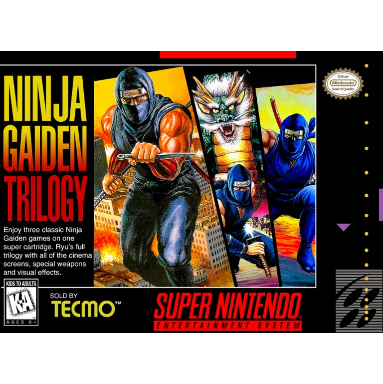 Jaquette de Ninja Gaiden Trilogy 2 sur Snes
