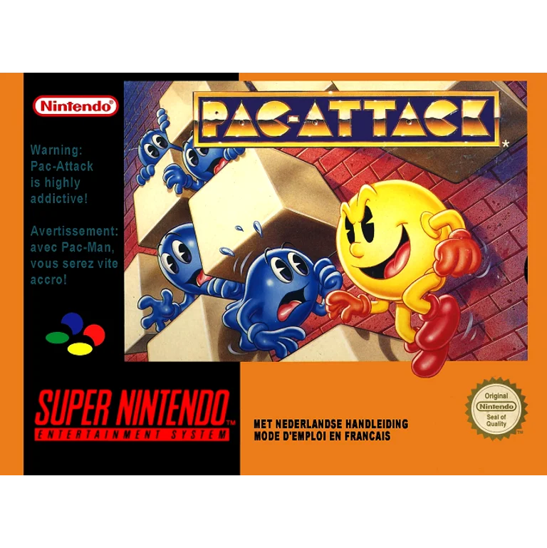 Jaquette de Pac Attack sur Snes