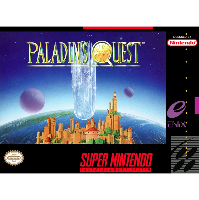 Jaquette de Paladins Quest 1 sur Snes