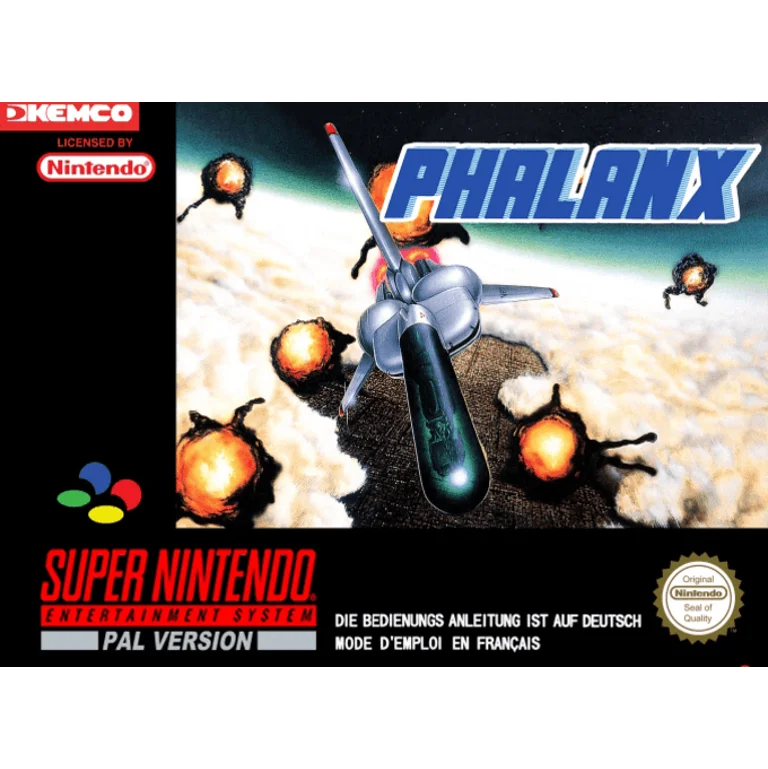 Jaquette de Phalanx sur Snes