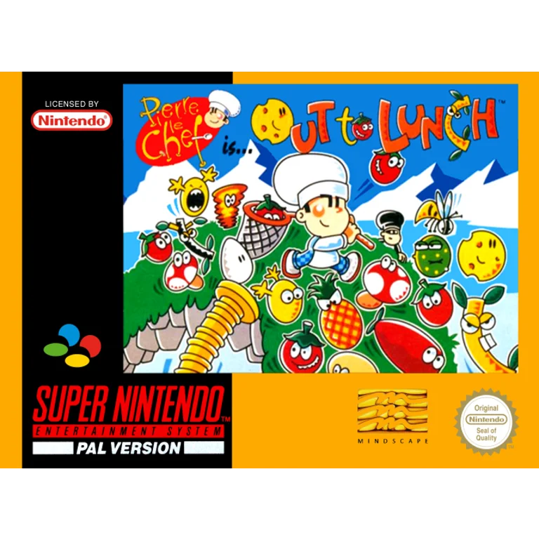 Jaquette de Pierre le Chef is. Out to Lunch 1 sur Snes
