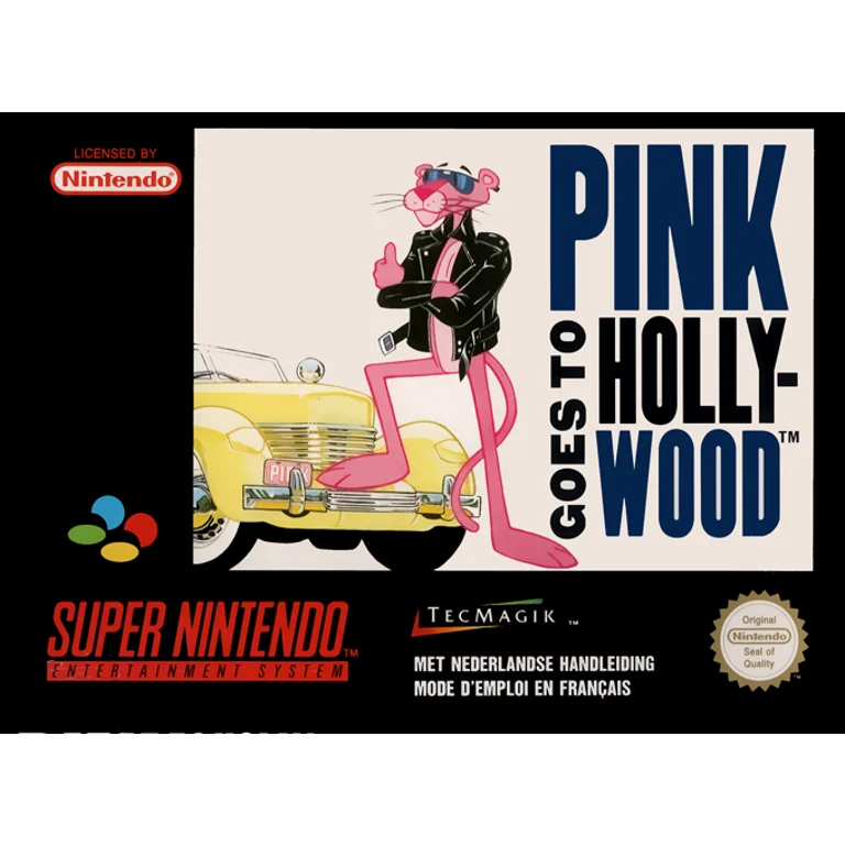 Jaquette de Pink Goes to Hollywood sur Snes