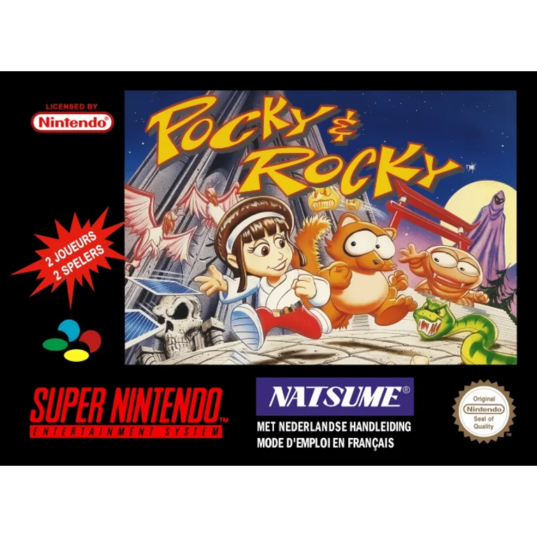 Jaquette de Pocky Rocky 1 sur Snes