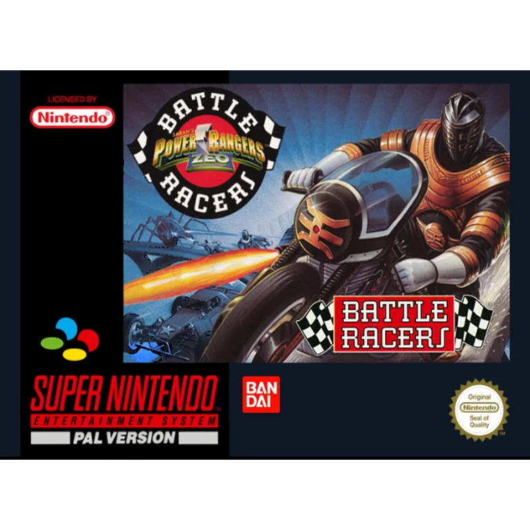 Jaquette de Power Rangers Zeo Battle Racers 1 sur Snes