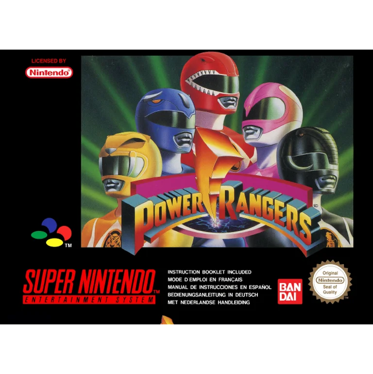 Jaquette de Power Rangers sur Snes