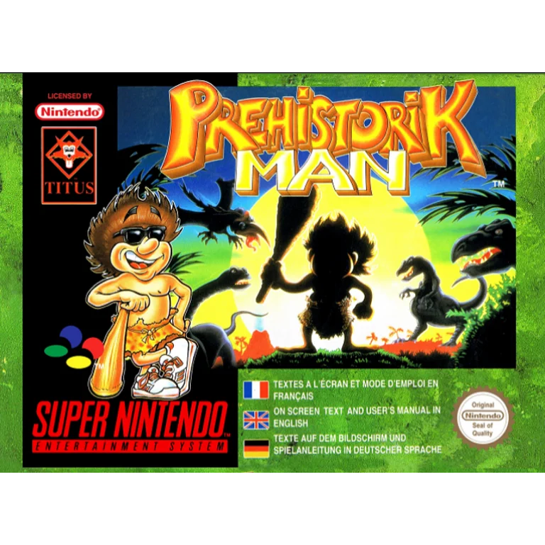 Jaquette de Prehistorik Man 1 sur Snes