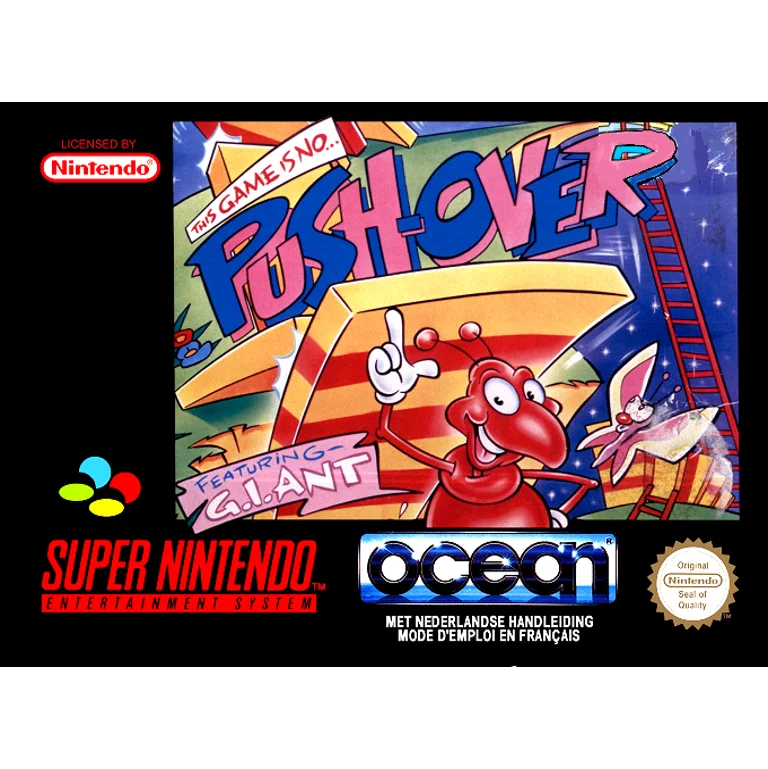 Jaquette de Push Over sur Snes