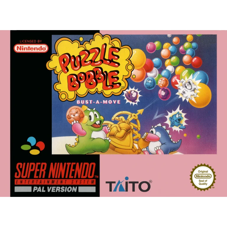 Jaquette de Puzzle Bobble Bust A Move sur Snes