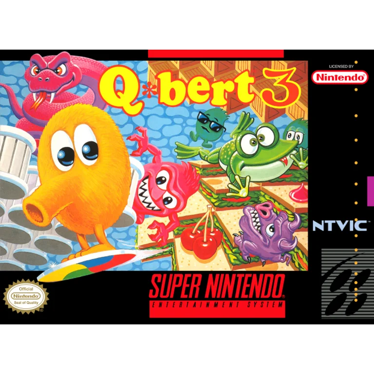 Jaquette de Qbert 3 2 sur Snes
